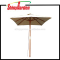 2*2M Patio Beech Square Umbrella with plastic runner,hub and final top